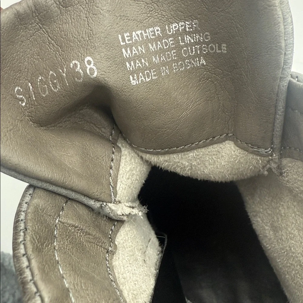 Miz mooz Gray Women Ankle Boots women 38 Casual winter office retro Y2K leather